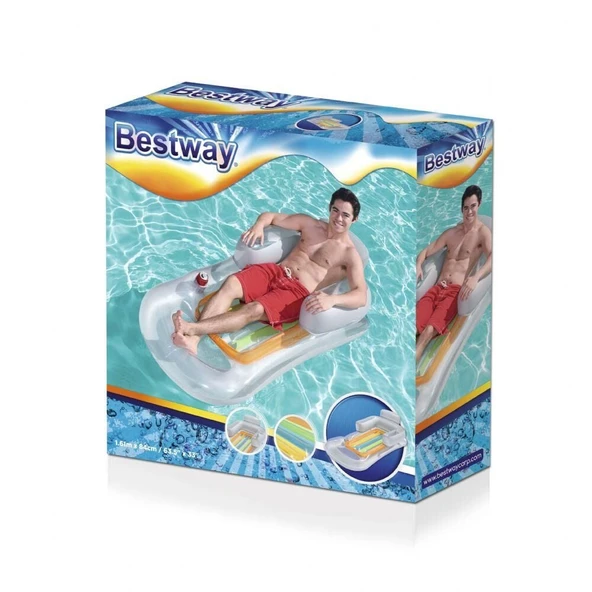 Deniz Yatağı Sultan Lüks Yatak 157x89 Cm Gri Bestway - 43028 - 3