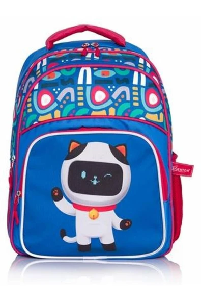 Sentor Snılk22-09e Robot Kedi Maviilkokul Çantası ürün görseli