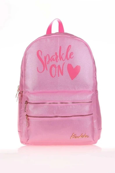 KAUKKO Sparkle Sırt Çantası Pembe K1564 - 1