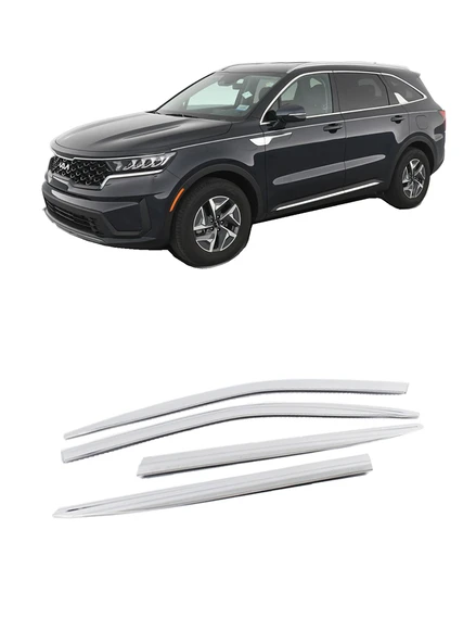 Kia Sorento 2021 ve Sonrası ABS Krom Cam Rüzgarlık OEM