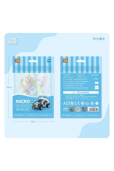 Loz 8619 Mikro Blok Çanta Polis Arabası