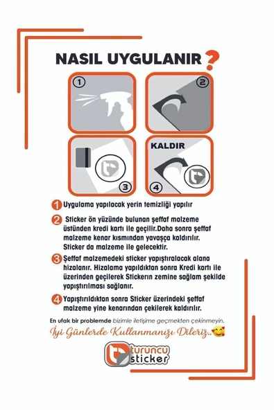 Turuncu Çok Güzelsin Araba Güneşlik Ayna Yazısı -Etiket Sticker 8x2cm - 4