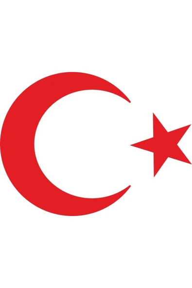 DizaynHediye Türk Bayrağı Sticker Ay Yıldız Araba Oto Sticker 20 Cm X 15 Cm - 1