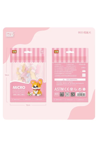 Loz 8605 Mikro Blok Çanta Corgi Köpek