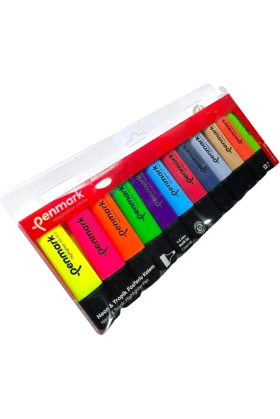 penmark Fosforlu Kalem 12 Li Karışık Renk 6 Neon 6 Tropic Renkler ürün görseli
