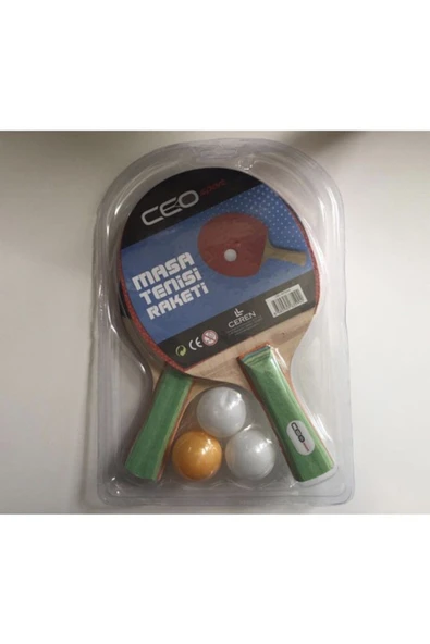 ADELAND Ceo Sport Masa Tenisi Seti 2 Raket 3 Top Ceo-sp0004 - 1