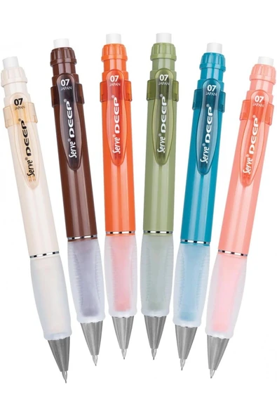 Serve Deep Natural Colors 0.7mm Mekanik Kurşun Kalem - Toprak Kahverengi - Resim 4
