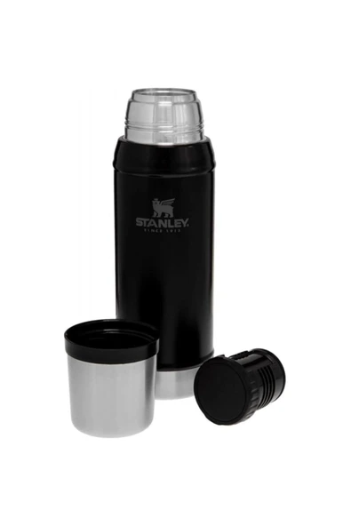 Stanley Klasik Vakumlu Siyah 0.75 lt Çelik Termos - Resim 3