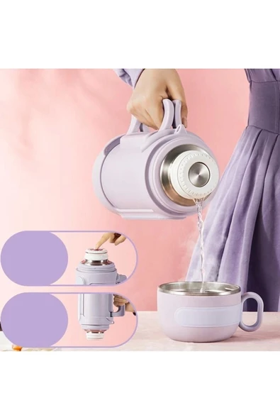 TKK Vagonlife Çelik Termos 1000 ml White - 5