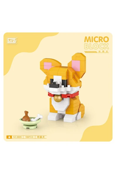 Loz 8605 Mikro Blok Çanta Corgi Köpek - 3