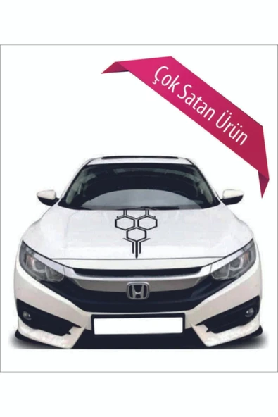 Avery Dennison Sticker Ön Kaput Bal Peteği Siyah Tüm Araçlara Uyumlu - 2