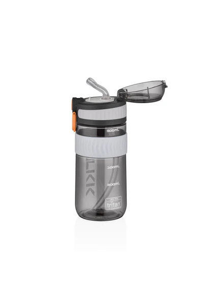 Vagonlife TKK 550ml Silikon Pipetli Taşıma Kulplu Dayanıklı Malzeme Tritan Spor Matara - 7