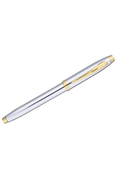 Sheaffer 9340-1 100 Serisi Roller Kalem Parlak Krom Altın Özel Hediyelik Kutulu - 2