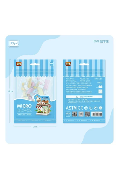 Loz 8602 Mikro Blok Çanta Kahve Dükkanı