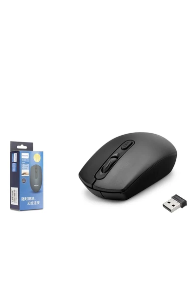 Philips Spk7405 Wireless Mouse 800/1600Dpi Siyah - 1
