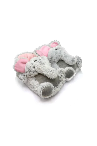 Twigy Elephant Kadın Hayvanlı Panduf Gri 36/41 - 1