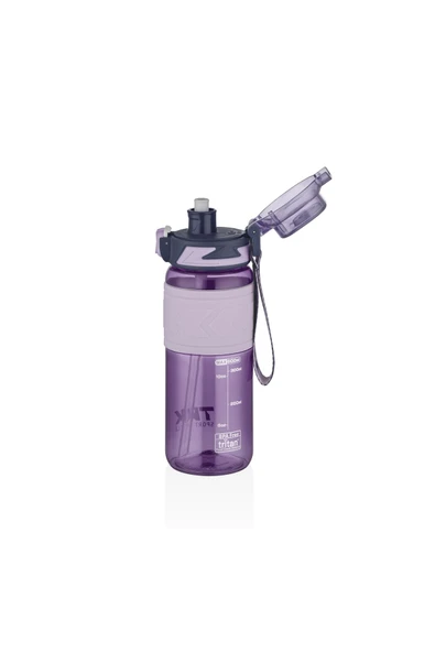 Vagonlife TKK 600ml Pipetli/Pipetsiz Kullanıma Uygun Ölçü Skalalı Tritan Spor Matara ürün görseli 1