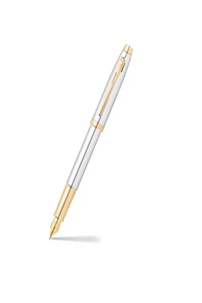 BOOK AND MORE Krom- Altın Renkli, Kutulu Dolma Kalem ürün görseli 1