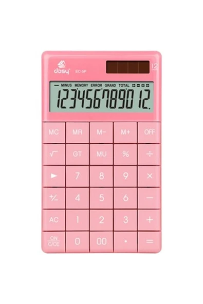 Dosy Hesap Makinesi Orta Boy Pembe 166x100 ürün görseli 1