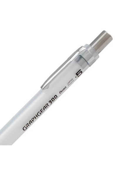 Pentel Teknik Çizim Ve Yazı Versatili 0.5 Mm Beyaz Graphgear 300 - Resim 4