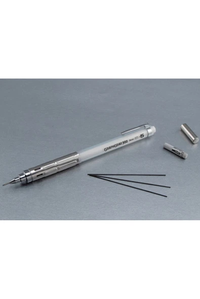 Pentel Teknik Çizim Ve Yazı Versatili 0.5 Mm Beyaz Graphgear 300 - Resim 3