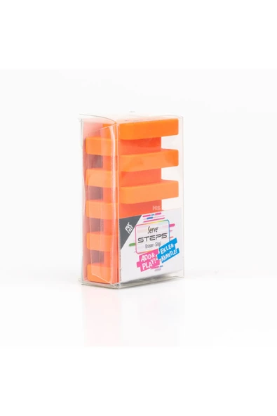 Serve Steps Silgi Fosforlu Karton Turuncu ürün görseli 1