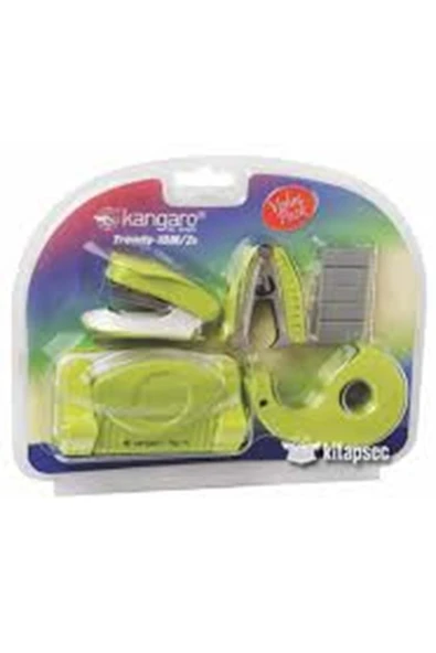 Kangaro Zımba +Tel Sökücü+Tel Set Zımba Yeşil ürün görseli 1