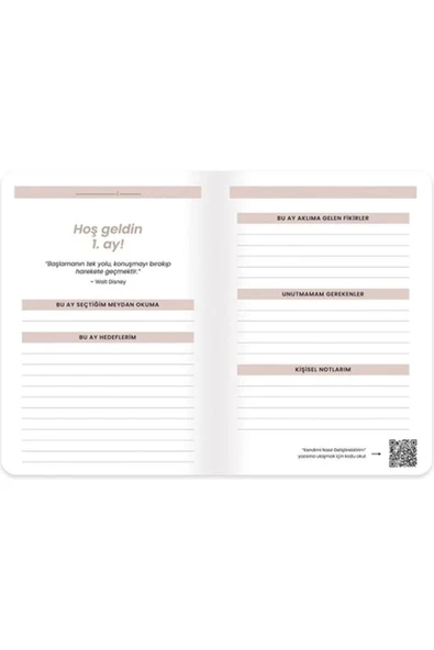 KESKİN COLOR Keskin 17x24 Haftalık Ayça Karaman Tarihsiz Gelişim Ajandası - Resim 2