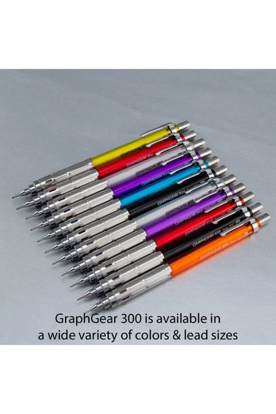Pentel Teknik Çizim Ve Yazı Versatili 0.5 Mm Beyaz Graphgear 300 - Resim 5