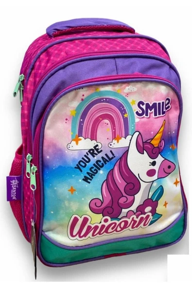 Sentor Snılk22-001k Unıcorn Koyu Pembeilkokul Çantası ürün görseli