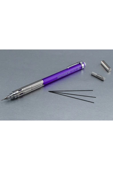 Pentel Teknik Çizim Ve Yazı Versatil Kalem 0.5 Mm Mor Graphgear - Resim 4