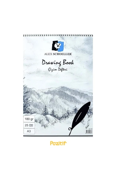 Alex Eskiz Blok Yapışkanlı A3 180 Gr. 25.li Alx-1587 ürün görseli