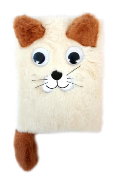 Dolphin Peluş Hatıra Defteri Kedicik Figürlü Oynar Gözlü Pn-336 ürün görseli