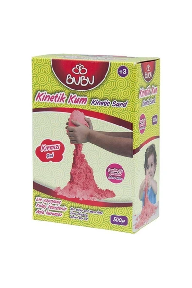 Bubu Bu-bu Oyun Kumu 500 Gr.kırmızı - Ku0006 ürün görseli