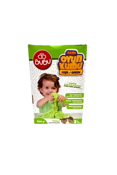 Bubu Bu-bu Oyun Kumu 500 Gr.yeşil - Ku0003 ürün görseli