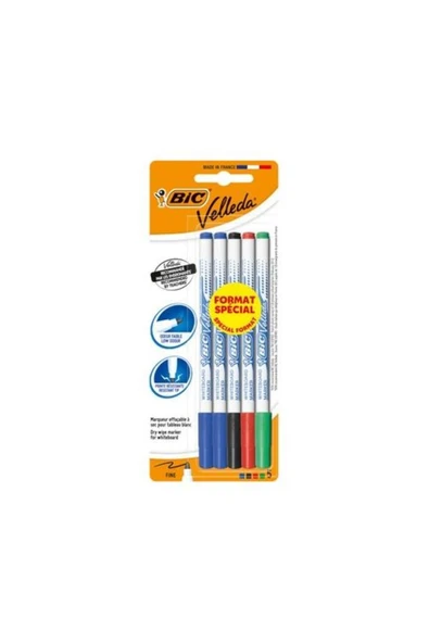 Bic Arama - Velleda 1721 Cocuk Tahta Kalemi 3 Lu Poset Krs Silgili 7733 ürün görseli 1
