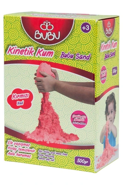 Bubu Bu-bu Oyun Kumu 500 Gr.kırmızı - Ku0006 - Resim 2