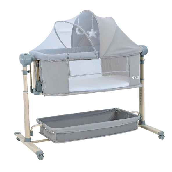 Huggy Swing Me Otomatik Sallanabilir Katlanabilir Alüminyum Anne Yanı Beşik - 3