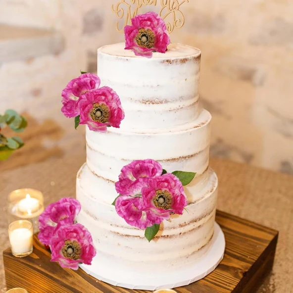 Yapay Çiçek Gelincik Çiçeği Fuşya Renk 3 Çiçek 1 Tomurcuk 59Cm - Resim 5