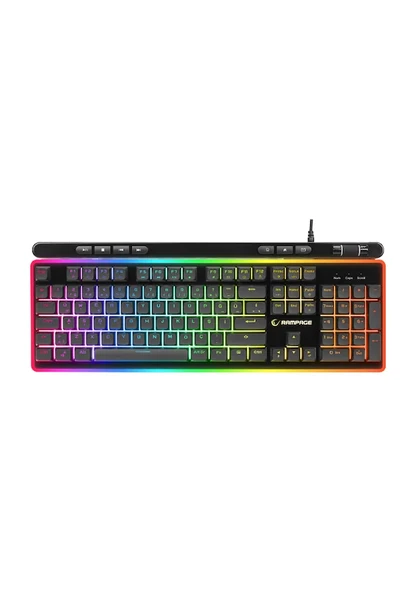 Rampage Shıne K14 Kablolu Rgb Backlıght Membrane Oyuncu Klavye - 1