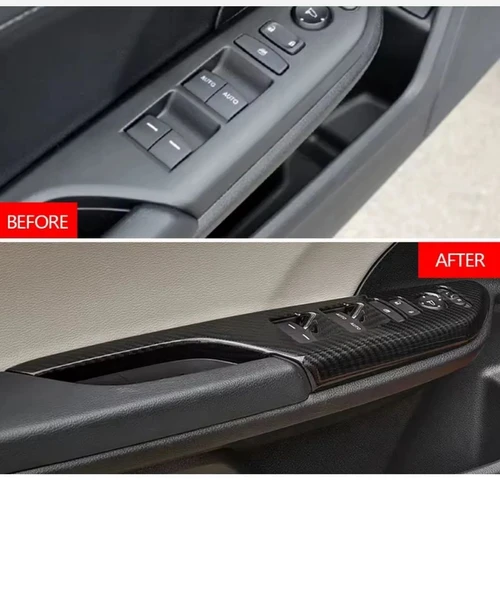 Honda Civic Fk7 Fc5 2017-2020 Iç Kapı Kol Dayama Karbon Fiber 2 Adet Ön Taraf 2 Adet Arka - 2