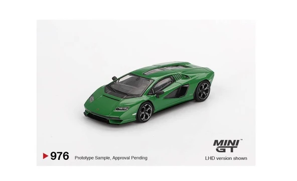 Mini GT 976 Lamborghini Countach LPI 800-4 Verde Medio LHD MGT00976-L 1/64 Model Araba ürün görseli 1