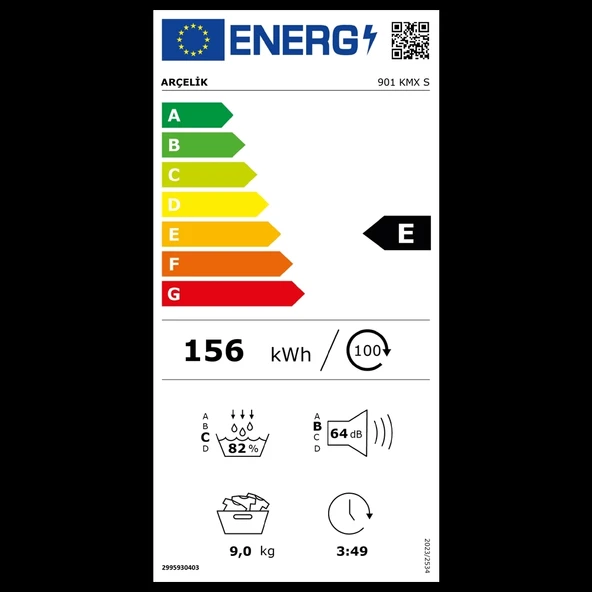 Arçelik 901 KMX S 9 Kg Kurutma Makinesi - Resim 7