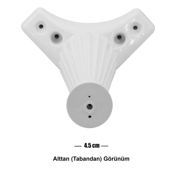 Mobilya Kanepe Masa Sehpa Ayağı Baza Ayakları Beyaz 15 Cm (4 ADET) - 5