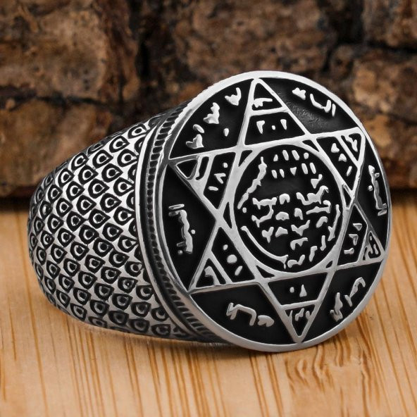 Mührü Süleyman 925 Ayar Gümüş Yüzük ürün görseli 1