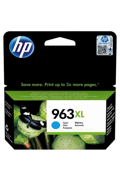 HP 963XL-3JA27AE Mavi Orijinal Kartuş Yüksek Kapasiteli