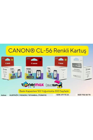 Canon Pg-46 /cl-56 Pixma E404/e414/e464/e484 Siyah Ve Renkli Kartuş - 2