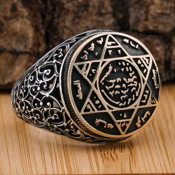 Mührü Süleyman 925 Ayar Gümüş Yüzük ürün görseli