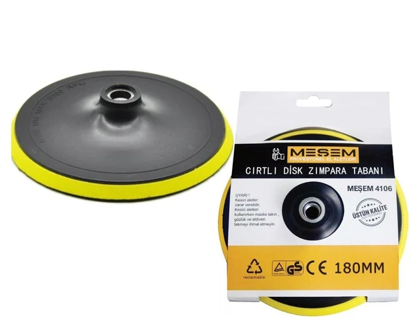 180 mm Cırtlı Zımpara Disk Altlığı MES4106