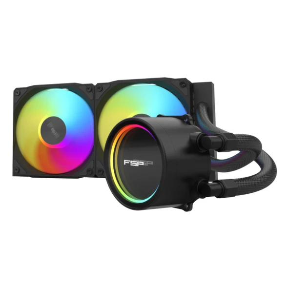 FSP AE24 ARGB 240mm AM5/1851P Siyah İşlemci Sıvı Soğutucu ürün görseli 1